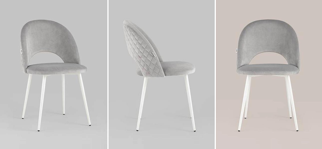 Стул CLIFF Chair Светло-Серый Велюр Стул CLIFF Chair Светло-Серый Велюр - Loft-Concept в Орле