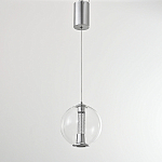 Подвесной светильник с плафоном в форме шара Inner Gleam Orb silver варинант исполнения - 9 | Loft Concept в Орле