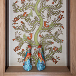 Обои с вышивкой ручной работы Fyodor Original colourway on linen варинант исполнения - 1 | Loft Concept в Орле