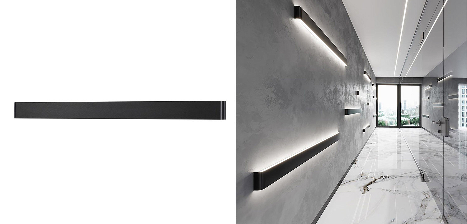 Бра Obverse Black Long Wall lamp Бра Obverse Black Long Wall lamp - Loft-Concept в Орле