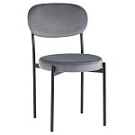 Стул с круглым сиденьем на металлическом основании ALFIE CHAIR Grey варинант исполнения - 1 | Loft Concept в Орле