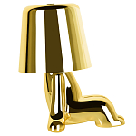 Настольная лампа фигурная цвета золото с гладким абажуром Высота 16 см Sophia варинант исполнения - 4 | Loft Concept в Орле