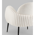 Полукресло Wave Stripes букле белый варинант исполнения - 3 | Loft Concept в Орле