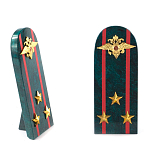 Сувенир Погон МВД из натурального камня змеевик Souvenir Epaulets варинант исполнения - 7 | Loft Concept в Орле