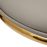 Стул бежевый из экокожи на золотых ножках Attribute of Elegance варинант исполнения - 3 | Loft Concept в Орле