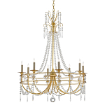 Люстра с декором из прозрачных бусин Glowing Crystals варинант исполнения - 2 | Loft Concept в Орле