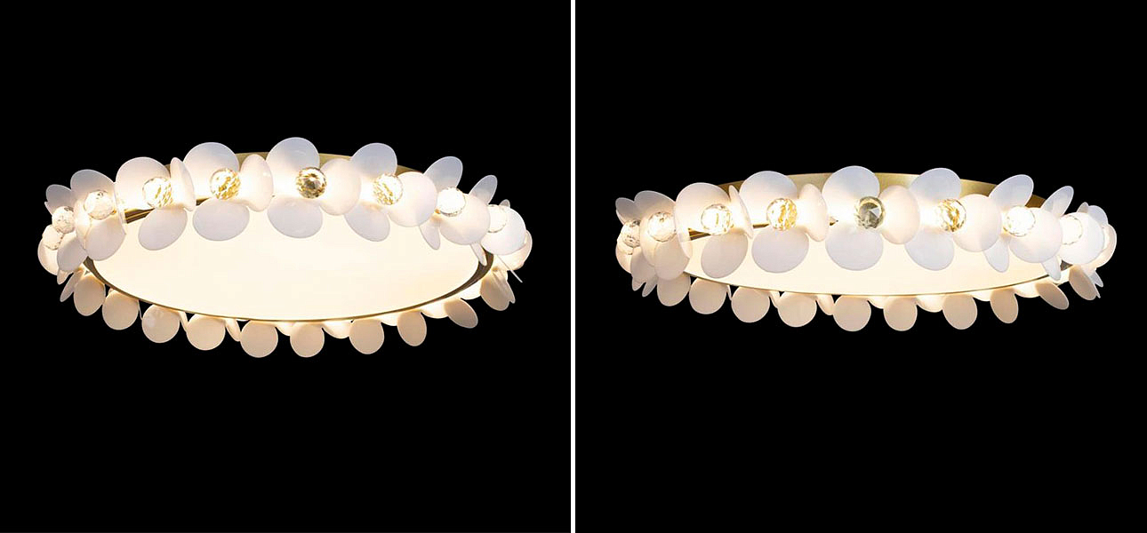 Потолочный светильник Белые Цветы White Flowers Ceiling lamp D 57 Потолочный светильник Белые Цветы White Flowers Ceiling lamp D 57 - Loft-Concept в Орле