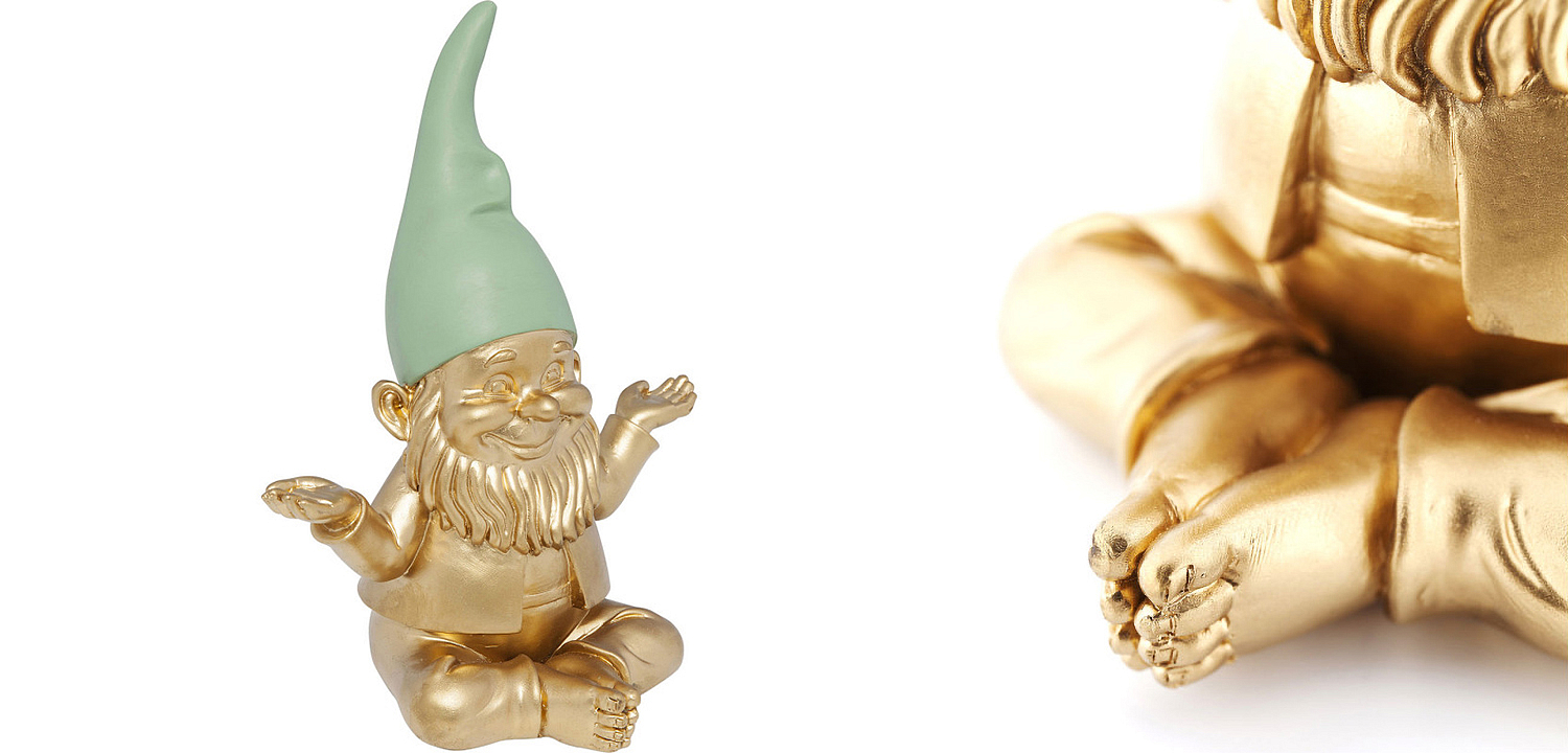 Статуэтка Golden Meditating Gnome Статуэтка Golden Meditating Gnome - Loft-Concept в Орле
