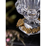 Ваза из прозрачного стекла на бронзовой подставке с ободком и ручками в виде стрекоз Eden Garden варинант исполнения - 4 | Loft Concept в Орле