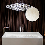 Люстра подвесная с тонкой металлической конструкцией цвета хром Quasar варинант исполнения - 7 | Loft Concept в Орле