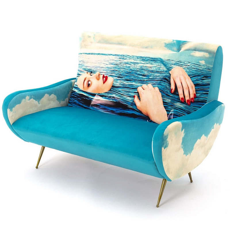 Диван Seletti Sofa Two Seater Sea Girl Голубой Диван Seletti Sofa Two Seater Sea Girl Голубой в Орле | Loft Concept