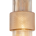 Подвесной светильник со стеклянным рифленым плафоном цилиндрической формы Eliara 13 варинант исполнения - 3 | Loft Concept в Орле