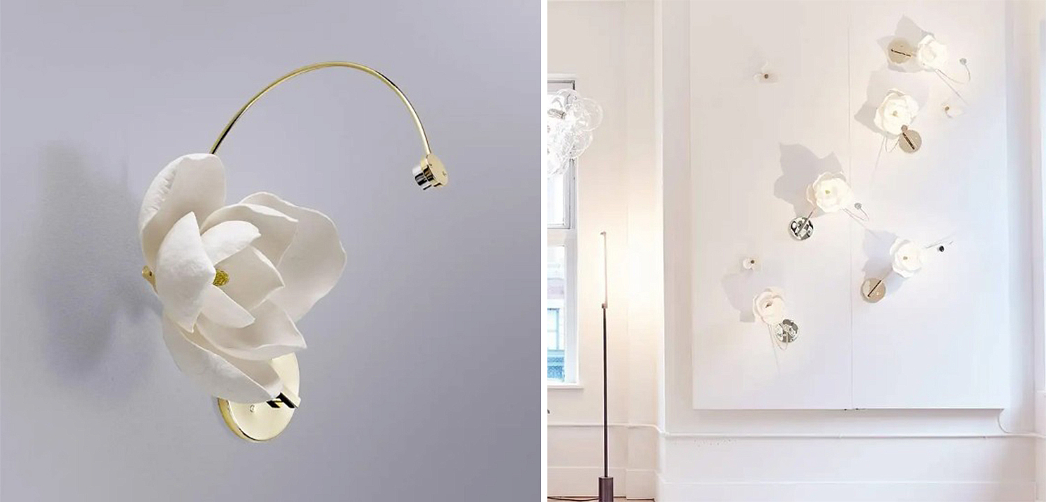 Бра Белый Цветок Lure Sconce by PELLE Бра Белый Цветок Lure Sconce by PELLE - Loft-Concept в Орле