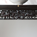 Черная резная консоль в Китайском стиле из массива Black Dragon Console варинант исполнения - 3 | Loft Concept в Орле