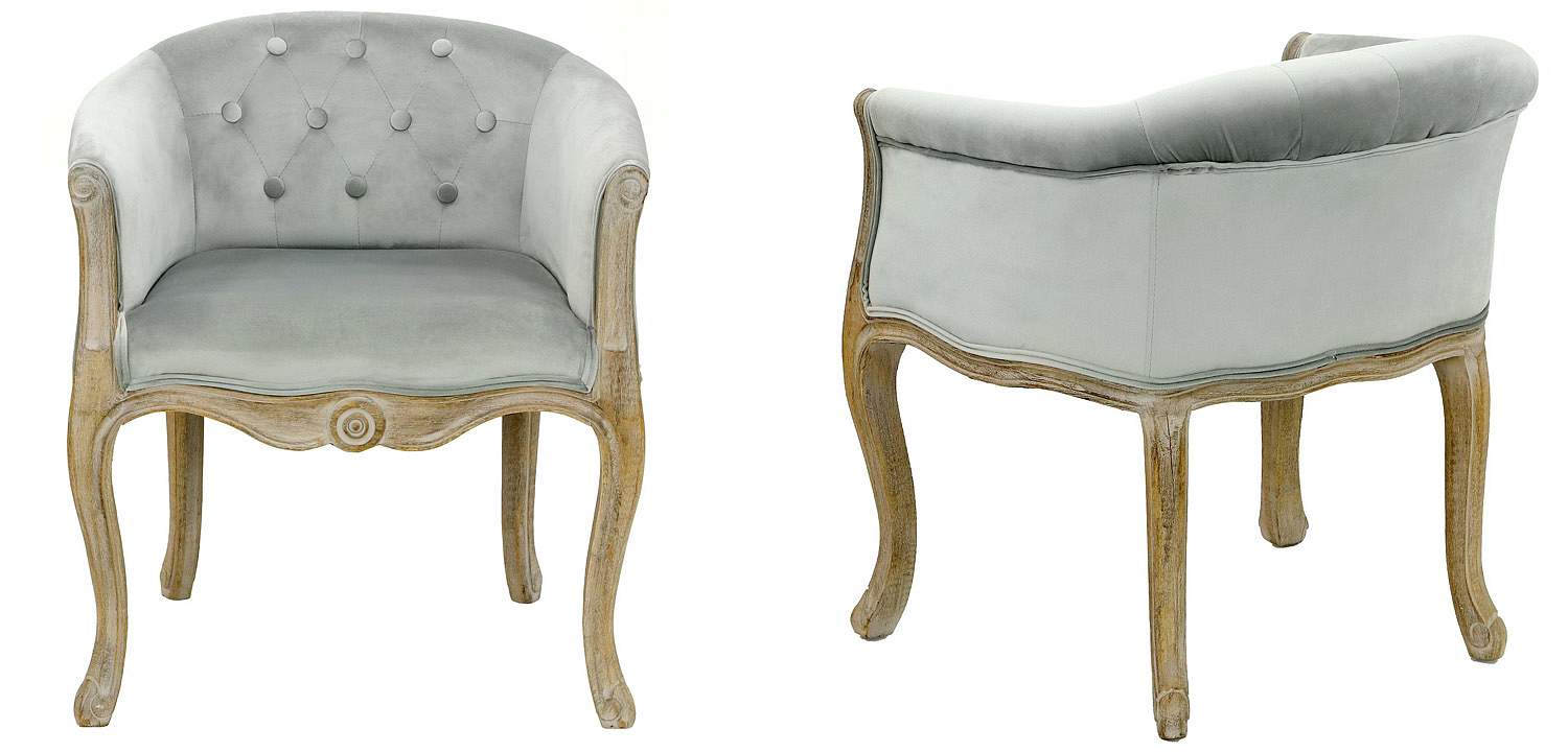 Кресло French Provence Armchair Roderic light blue Кресло French Provence Armchair Roderic light blue - Loft-Concept в Орле