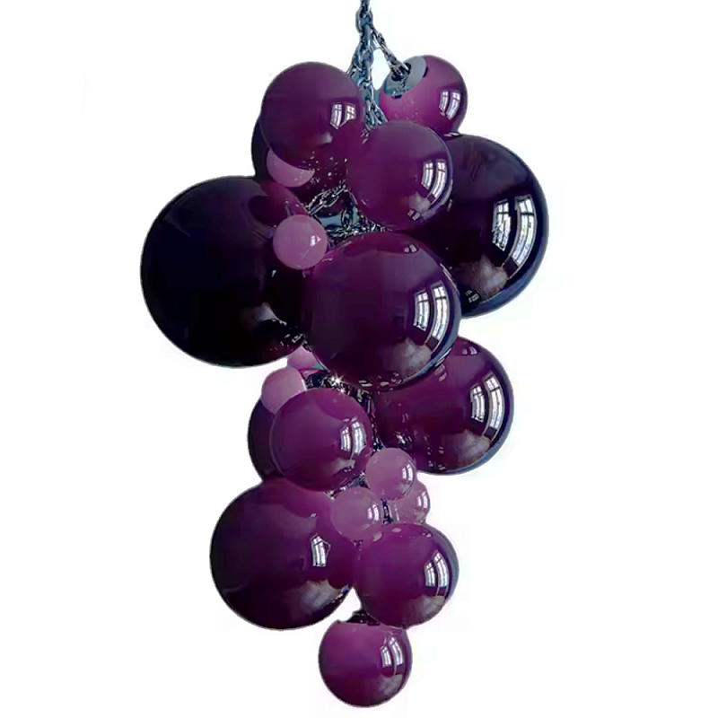 Люстра Grape Balls Сливовый цвет стекла Сливовый Люстра Grape Balls Сливовый цвет стекла Сливовый в Орле | Loft Concept