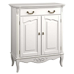 Комод белый из массива бука с ящиком и 2-мя дверцами в стиле прованс White Provence варинант исполнения - 1 | Loft Concept в Орле