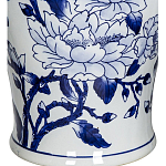 Ваза с крышкой и синим цветочным узором Blue & White Ornament  варинант исполнения - 3 | Loft Concept в Орле