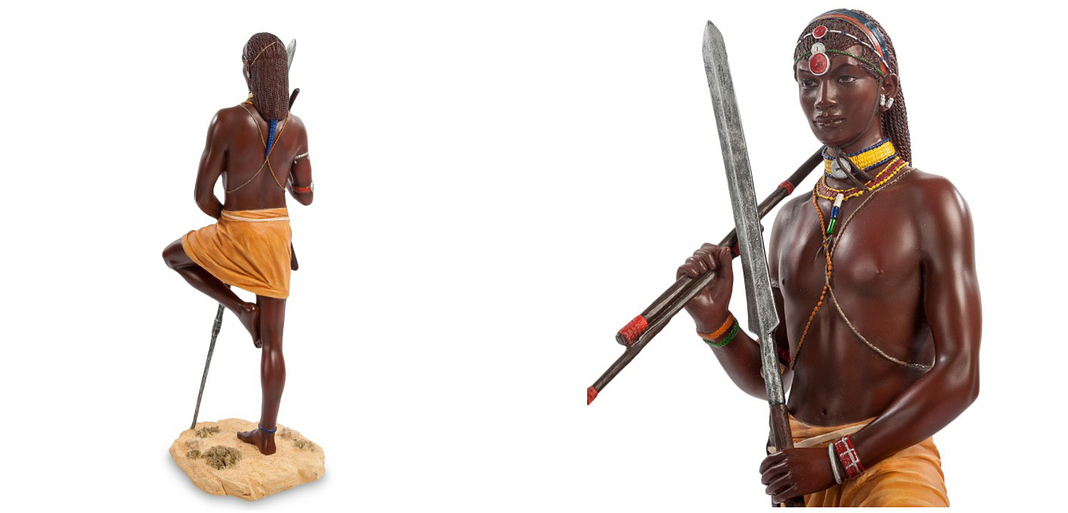 Статуэтка Tribal warrior Masai Статуэтка Tribal warrior Masai - Loft-Concept в Орле