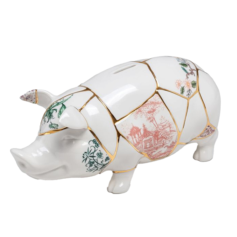 Копилка Seletti Piggy Белый Золотой Зеленый Розовый Копилка Seletti Piggy Белый Золотой Зеленый Розовый в Орле | Loft Concept