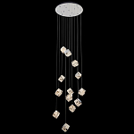 Люстра каскадная с мозаичным хрустальным оформлением Sparks of Crystal варинант исполнения - 2 | Loft Concept в Орле