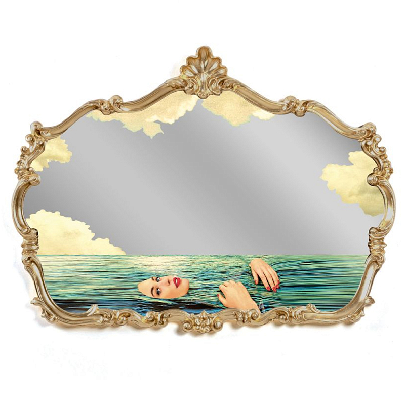 Зеркало Seletti Baroque Seagirl Золотой Зеркало Seletti Baroque Seagirl Золотой в Орле | Loft Concept