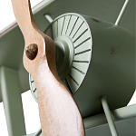 Полка книжная зеленая в виде аэроплана в стиле лофт FLY варинант исполнения - 2 | Loft Concept в Орле