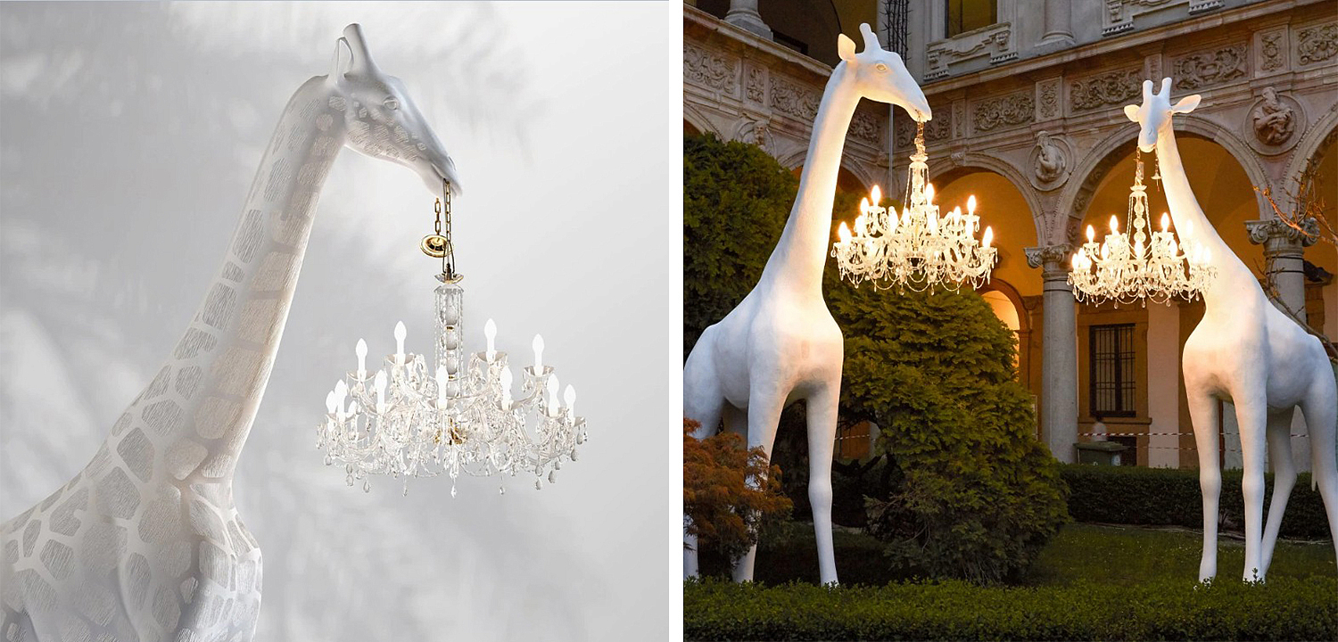 Торшер белый жираф в натуральную величину White Giraffe Lamp large size Торшер белый жираф в натуральную величину White Giraffe Lamp large size - Loft-Concept в Орле