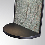 Настенный светильник зеленого цвета с черной рамкой овальной формы с полкой Herbarium  варинант исполнения - 5 | Loft Concept в Орле