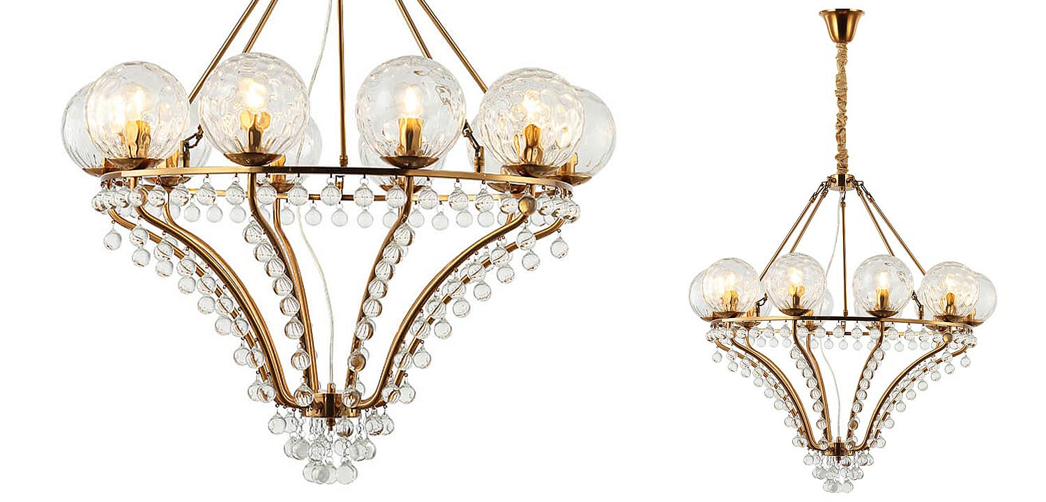 Люстра Melaine Chandelier gold Люстра Melaine Chandelier gold - Loft-Concept в Орле