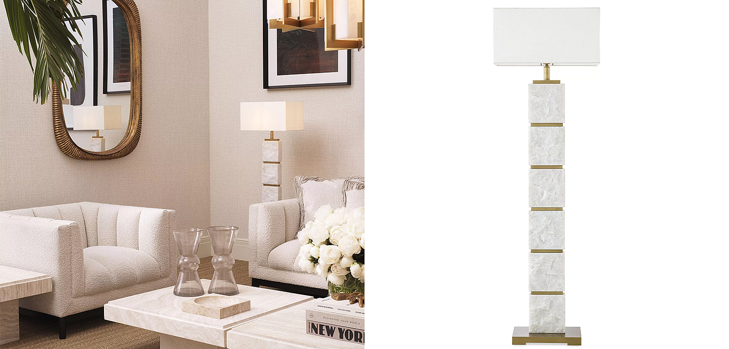 Торшер Eichholtz Floor Lamp Newton Marble Торшер Eichholtz Floor Lamp Newton Marble - Loft-Concept в Орле
