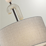 Люстра с серым тканевым плафоном Flourish варинант исполнения - 4 | Loft Concept в Орле