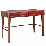 Стол письменный из массива бука с 2-мя ящиками красный Wenge Light варинант исполнения - 1 | Loft Concept в Орле