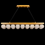 Люстра линейная прямоугольная с сферическими плафонами Phased Spheres варинант исполнения - 1 | Loft Concept в Орле