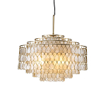Люстра многоярусная с декором из натуральной морской ракушки Iridescent Light варинант исполнения - 1 | Loft Concept в Орле