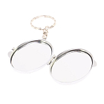 Зеркало брелок карманное двухстороннее из натурального камня Серафинит Stone Mirrors варинант исполнения - 3 | Loft Concept в Орле