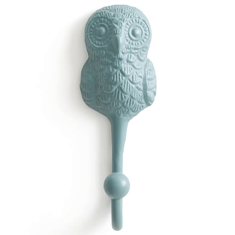 Настенный крючок в виде совы Owl Wall Hook Blue Голубой Настенный крючок в виде совы Owl Wall Hook Blue Голубой в Орле | Loft Concept