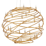 Люстра золотая в форме спирали Fancy Pattern варинант исполнения - 3 | Loft Concept в Орле