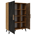 Шкаф двухдверный с 2-мя отделами с полками Stone Effect варинант исполнения - 3 | Loft Concept в Орле