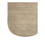 Столик кофейный кремового цвета с овальной столешницей и круглым основанием Cream Dalmen Table варинант исполнения - 4 | Loft Concept в Орле