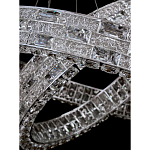 Люстра на 2 кольца с текстурной огранкой Reflection of Reality варинант исполнения - 8 | Loft Concept в Орле