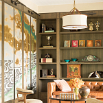 Обои ручная роспись Bamboo River Blossom Original colourway on Deep Rich Gold gilded paper with pearlescent antiquing варинант исполнения - 3 | Loft Concept в Орле