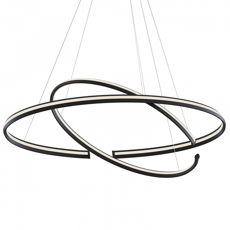 Люстра Half Ring Black & White Черный Белый Люстра Half Ring Black & White Черный Белый в Орле | Loft Concept