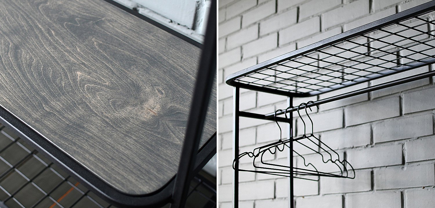 Рейл Braydon Industrial Metal Rust Clothes Rail Рейл Braydon Industrial Metal Rust Clothes Rail - Loft-Concept в Орле