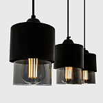 Подвесной светильник с 3-мя плафонами из дымчатого стекла Volta Flos Trio Hanging Lamp варинант исполнения - 2 | Loft Concept в Орле