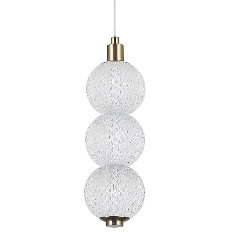 Подвесной светодиодный светильник Crystal Globule Hanging Lamp Прозрачный Бронза Подвесной светодиодный светильник Crystal Globule Hanging Lamp Прозрачный Бронза в Орле | Loft Concept