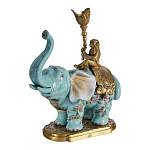 Подсвечник в виде слона из фарфора с бронзовыми элементами Elephant in the Garden of Eden варинант исполнения - 2 | Loft Concept в Орле