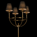 Торшер с металлическим основанием бронзового цвета с черными конусовидными абажурами Dignity варинант исполнения - 4 | Loft Concept в Орле