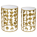 Набор из двух столов из металла Brass Symphony Moon варинант исполнения - 1 | Loft Concept в Орле