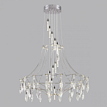 Люстра подвесная из металла с хрустальными прозрачными подвесками Quasar 81 варинант исполнения - 10 | Loft Concept в Орле
